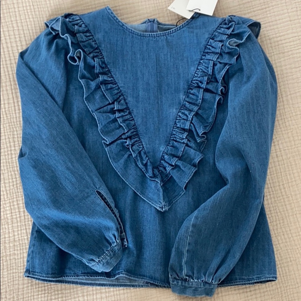 Denim top Zara
